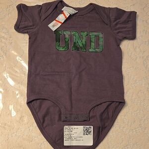 UND Kids Grey Onesie